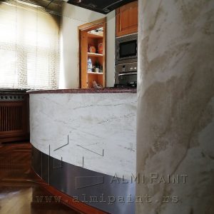 Dekorativna tehnika špatulat, Decostucco